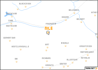 map of Nile