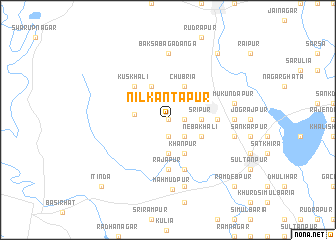 map of Nilkāntapur