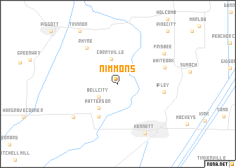 map of Nimmons