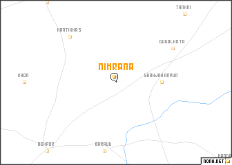 map of Nīmrāna