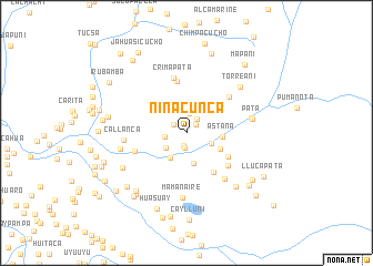 map of Ninacunca