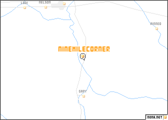 map of Ninemile Corner