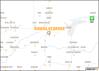 map of Nine Mile Corner