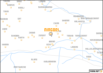 map of Nīngori