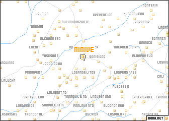 map of Nínive