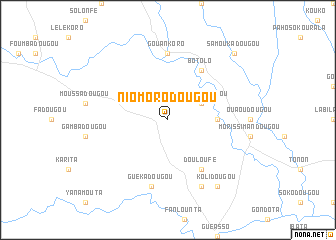 map of Niomorodougou