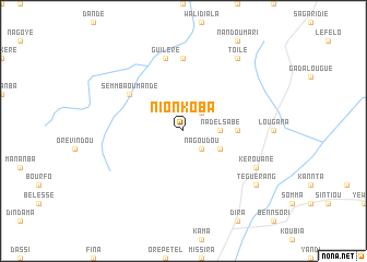 map of Nionkoba