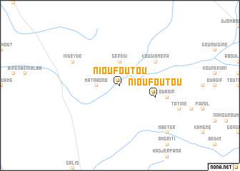 map of Nioufoutou