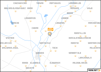 map of Nío