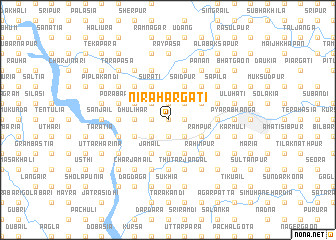 map of Nirāhārgāti