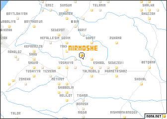 map of Nir Moshe