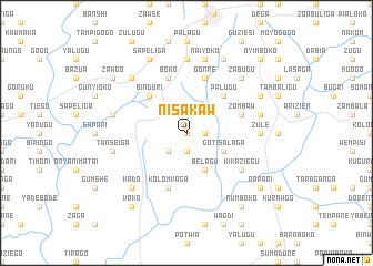 map of Nisakaw