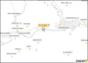 map of Nisbet
