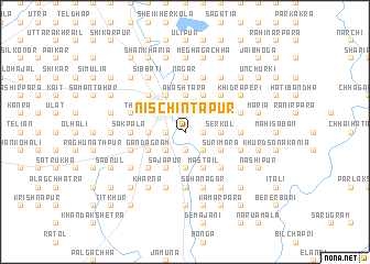 map of Nischintapur