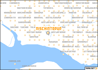 map of Nischintapur