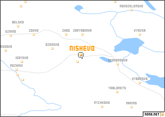 map of Nishevo