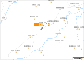 map of Nishiling