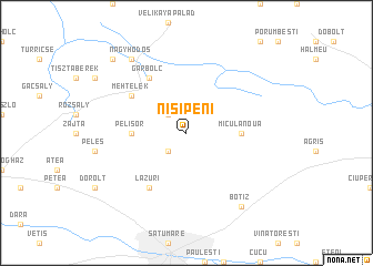 map of Nisipeni