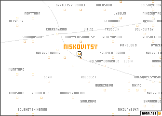map of Niskovitsy