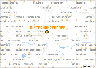 map of Nister Möhrendorf