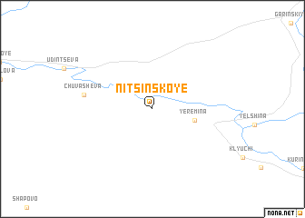 map of Nitsinskoye