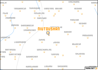 map of Niutoushan