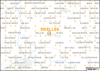 map of Nivelles