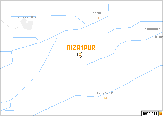 map of Nizāmpur