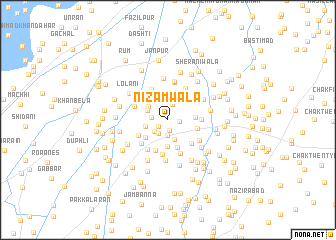 map of Nizāmwāla