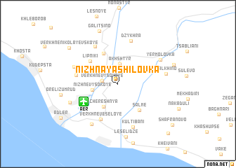 map of Nizhnaya Shilovka