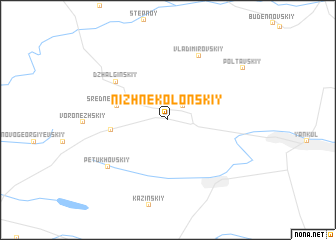 map of Nizhnekolonskiy