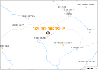 map of Nizhnekopanskiy