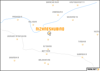 map of Nizhneshubino