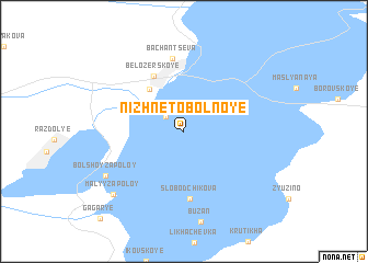 map of Nizhnetobol\