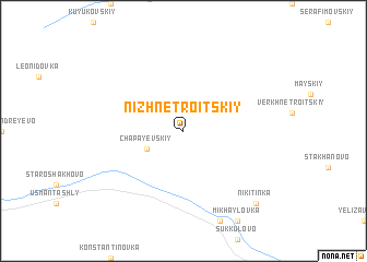 map of Nizhnetroitskiy