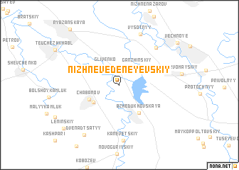 map of Nizhnevedeneyevskiy