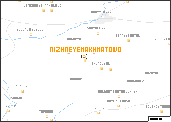 map of Nizhneye Makhmatovo