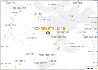 map of Nizhneye Yelkino