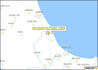 map of Nizhniy Dzhalgan