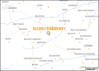 map of Nizhniye Abakasy