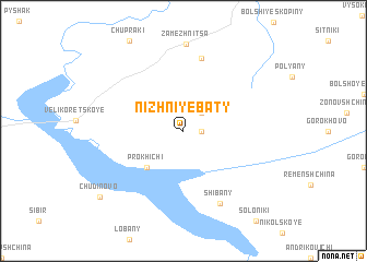 map of Nizhniye Baty