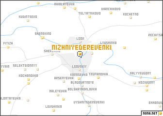 map of Nizhniye Dereven\