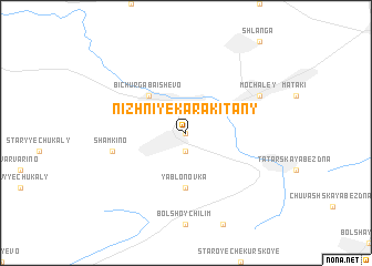 map of Nizhniye Karakitany