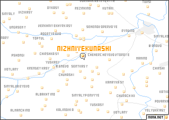 map of Nizhniye Kunashi