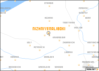 map of Nizhniye Naliboki