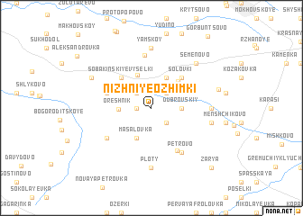 map of Nizhniye Ozhimki