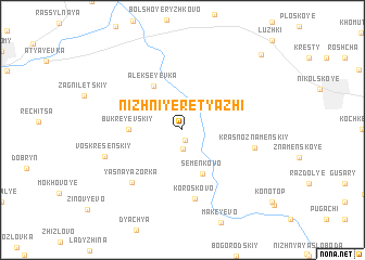 map of Nizhniye Retyazhi