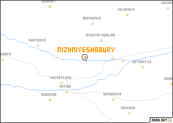 map of Nizhniye Shabury