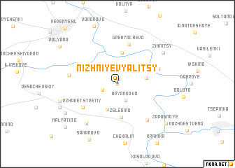 map of Nizhniye Vyalitsy