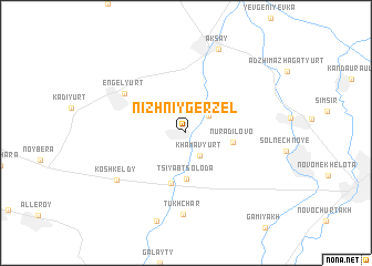map of Nizhniy Gerzel\